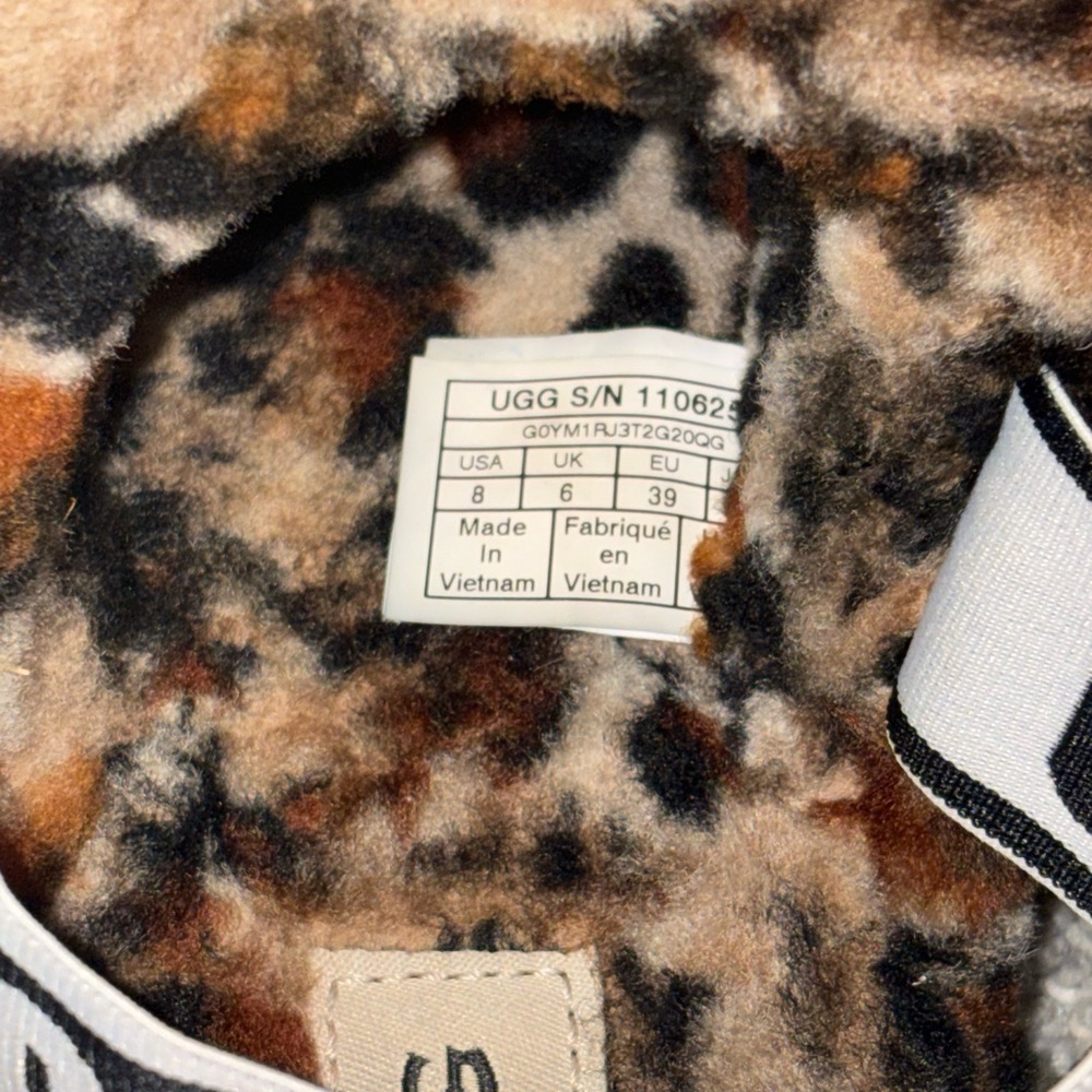 UGG Animal Print Fluffy Slippers - Picture 3 of 3